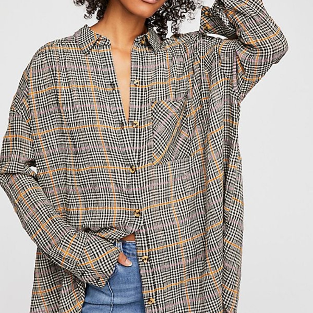 free people button up